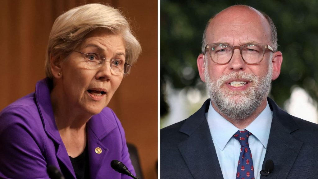 Warren blasts CFPB director Vought for undermining Trump credit card affordability